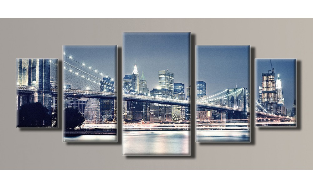 

Модульная картина на холсте "NewYorkCity2" Holstart 54х123 см