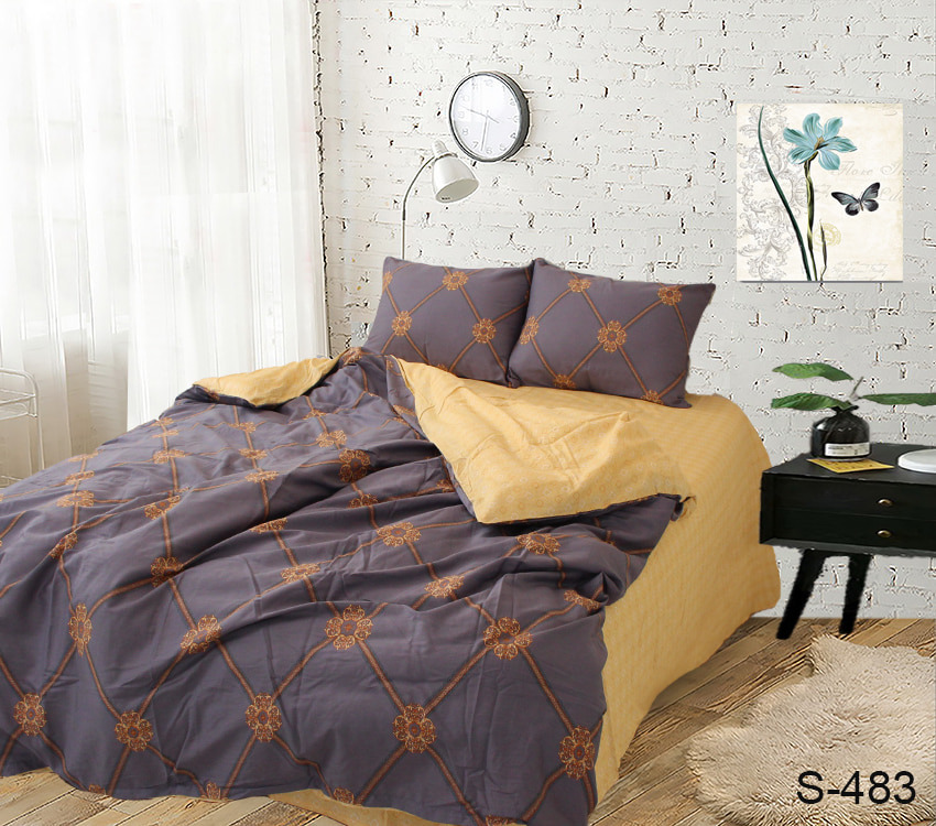 

Постельное белье сатин люкс TAG tekstil S483 Полуторный