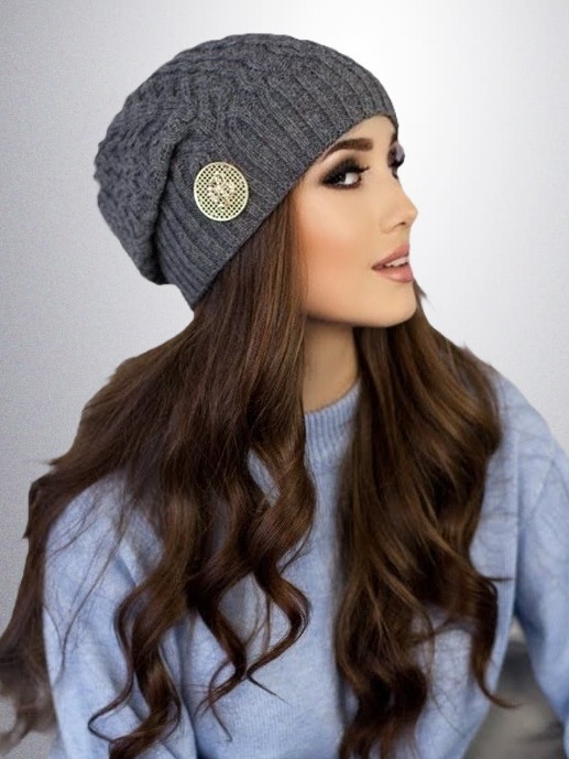 

Шапка Синди 4501-1 Braxton темно-серый 54-57 см