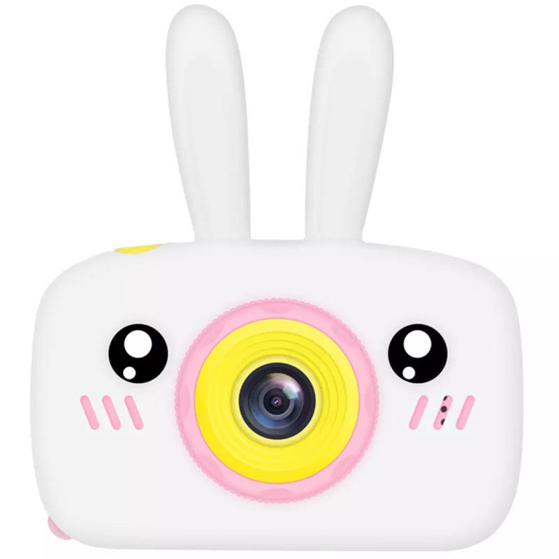 

Детский цифровой фотоаппарат Kids Baby Photo Camera (фотокамера) 20 Мп Full HD Rabbit (Кролик Зайчик) Белый