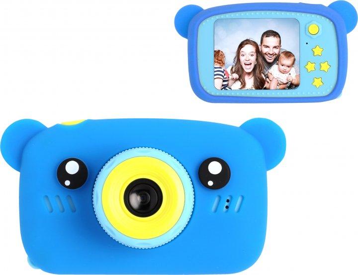 

Детский цифровой фотоаппарат Kids Baby Photo Camera (фотокамера) 20 Мп Full HD Bear (Мишка) Синий