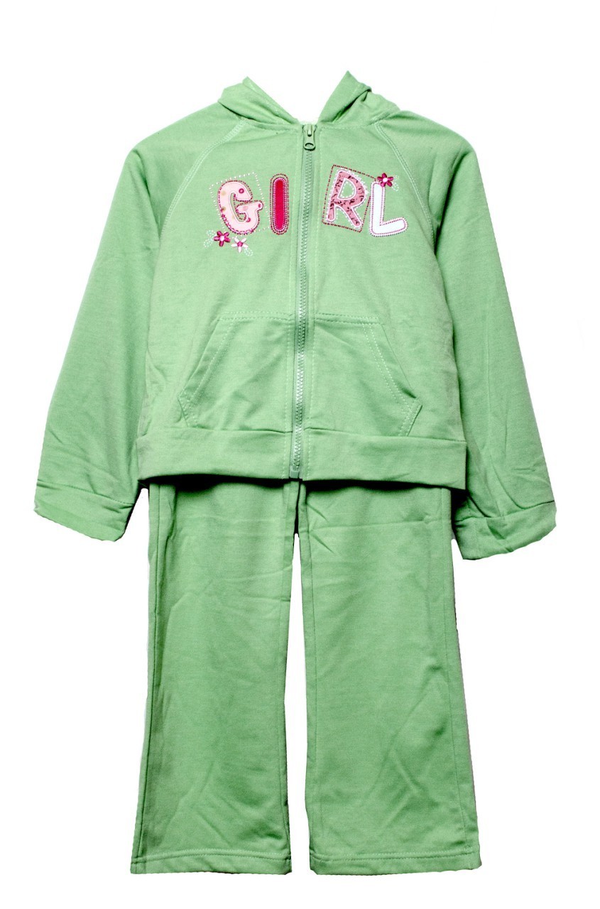 

Комплект: кофта, штаны only kids 116 Зелёный (OKK girl green 116)