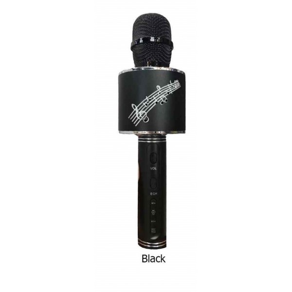 

Беспроводной микрофон для караоке Bluetooth DM Karaoke YS 66 + BT Original 5ВТ с мембраной низких частот и трехуровневым подавлением шума Black