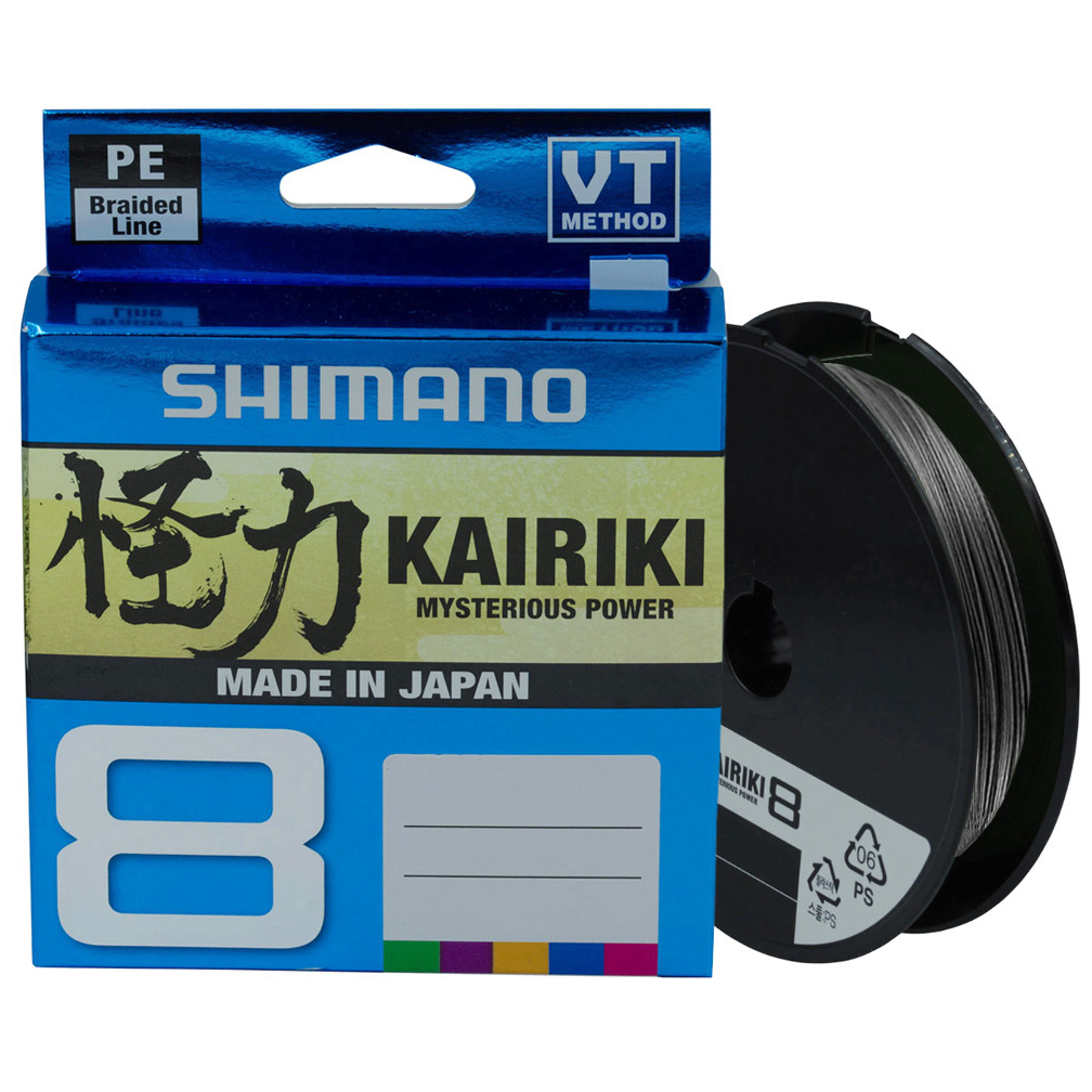 

Шнур Shimano Kairiki 8 PE (Steel Gray) 150m 0.19mm 12kg