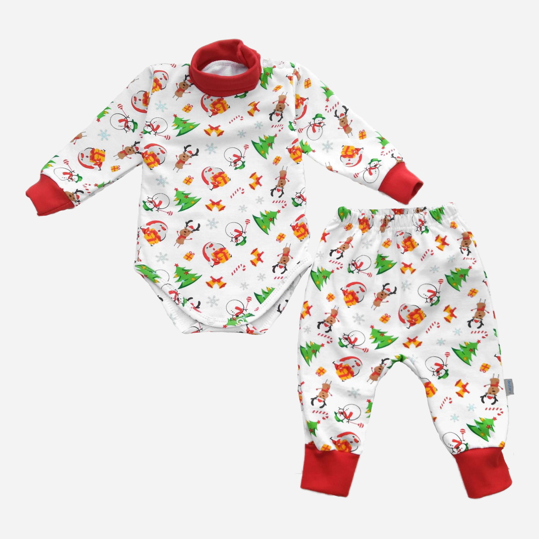 

Костюм (боди + штанишки) Dexters New Year d307нг-б-нгтг 68 см Белый/Красный