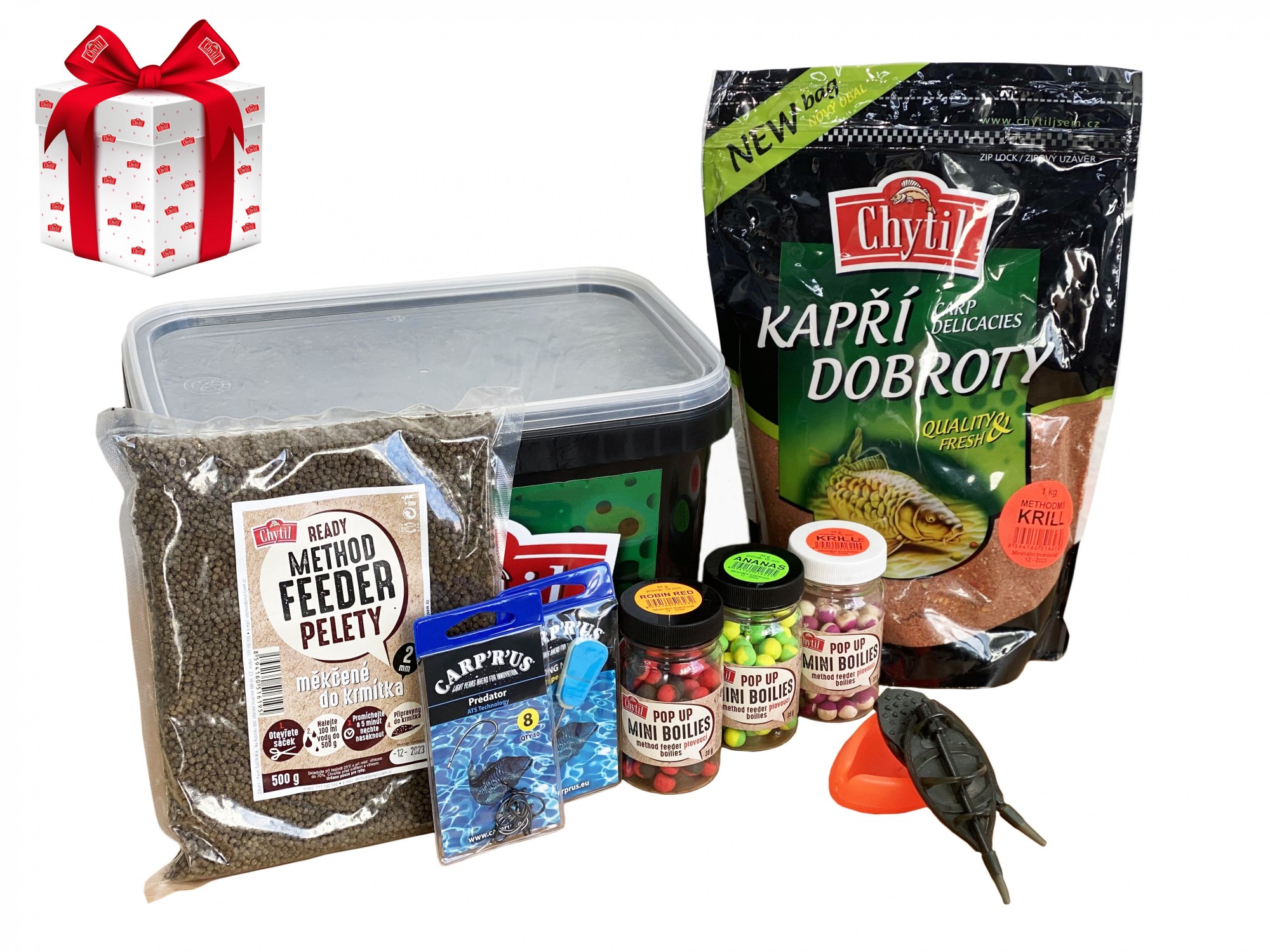 

Подарочный набор для ловли рыбы на фидер Chytil Chimera GREEN Feeder Carp GIFT