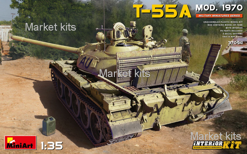 

Средний танк Т-55А модификация 1970 года с интерьером 1:35 MINIART (MA37094)