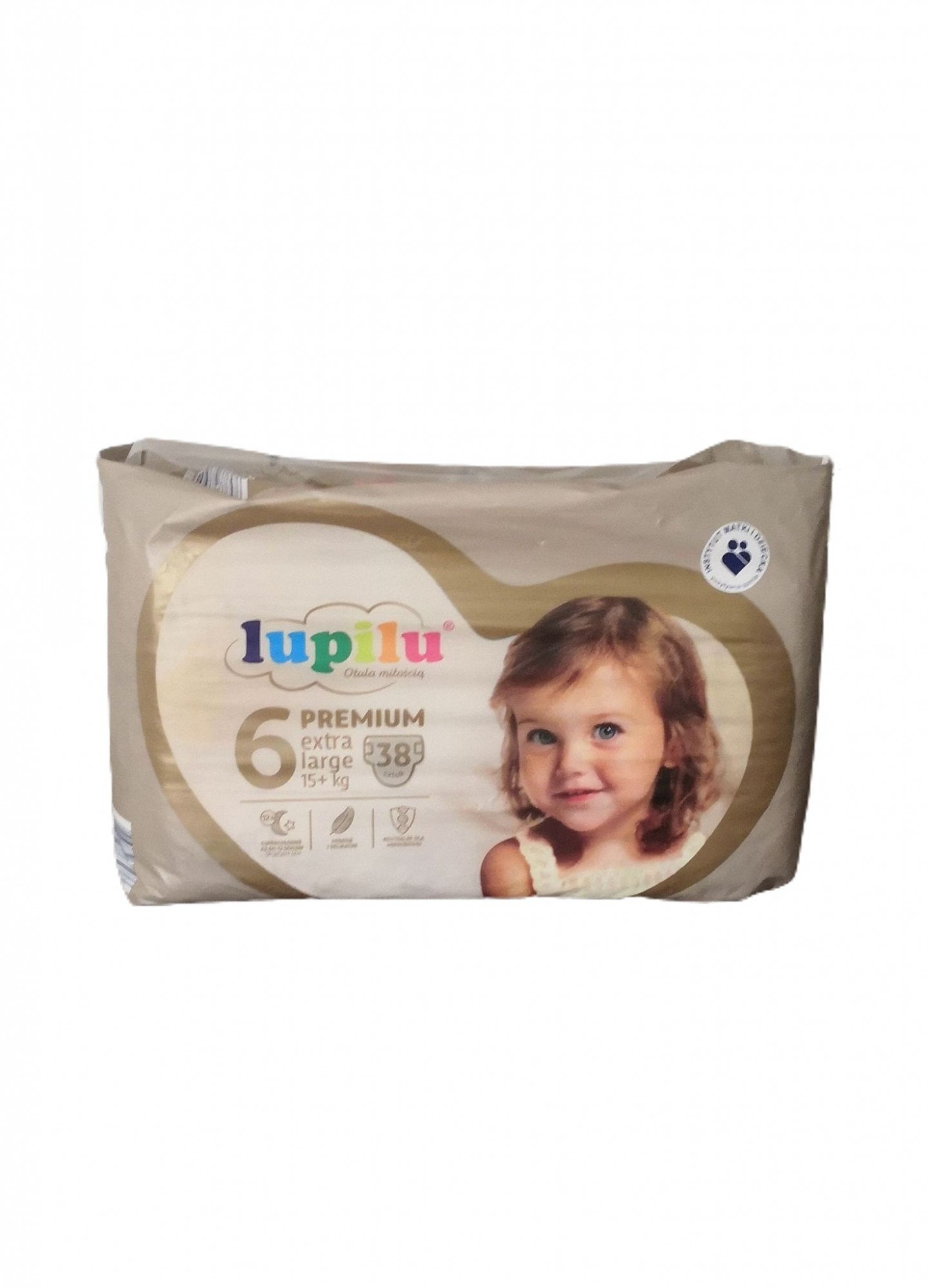 

Підгузники Lupilu Premium Extra LARGE 6, 15+ кг, 38 шт