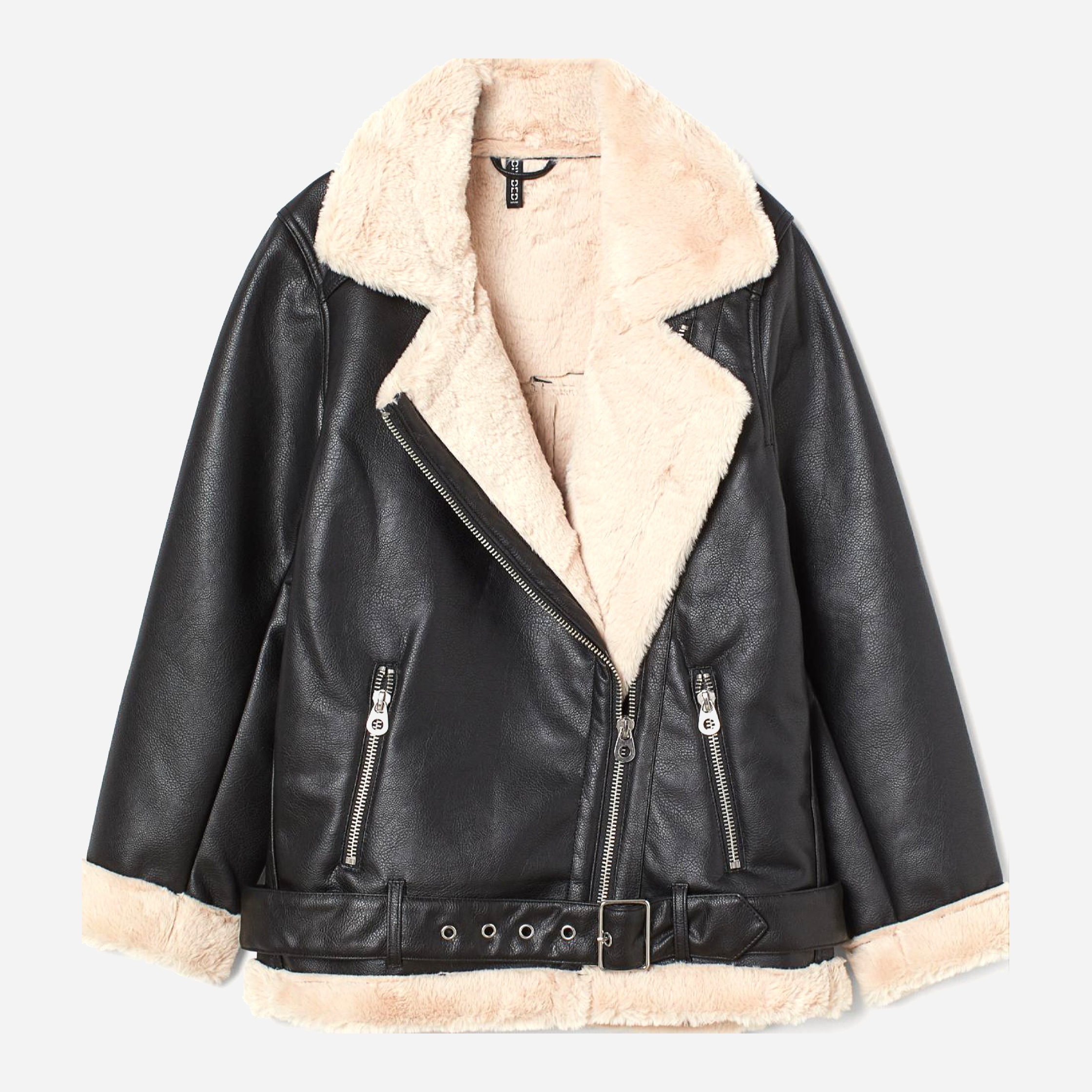 

Дубленка H&M 309-8761442 XS Черная