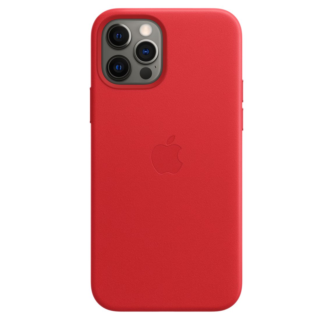 

Кожаный чехол Leater Case with MagSafe для iPhone 12 Pro Красный (Red)