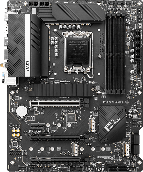 

Материнская плата MSI Pro Z690-A Wi-Fi DDR5 (s1700, Intel Z690, PCI-Ex16)