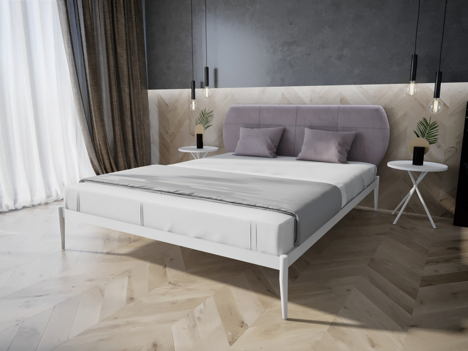 

Кровать MELBI Бьянка 02 Двуспальная 120*190 см Белый (КМ-010-02-1бел)