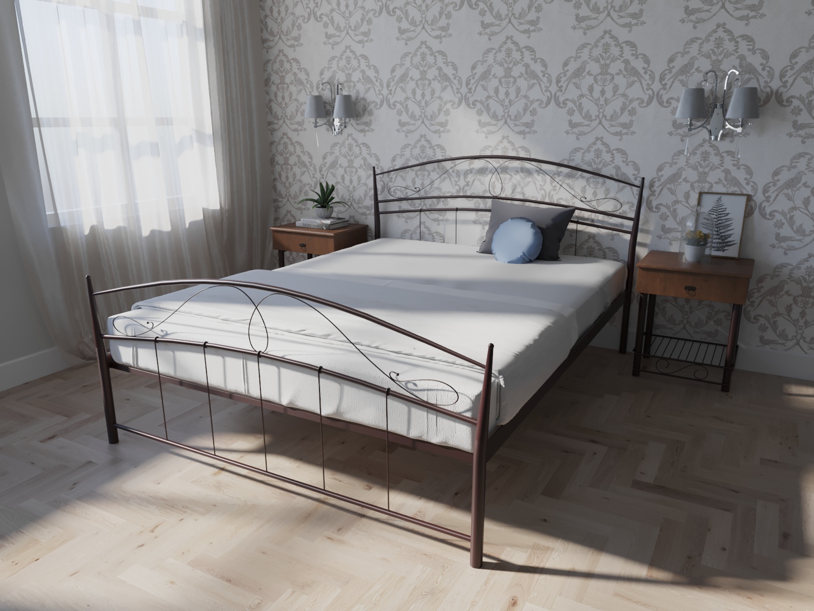 

Кровать MELBI Селена Двуспальная 180*200 см Коричневый (КМ-022-02-12кор)