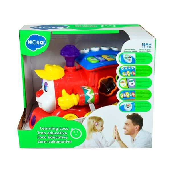 

Музыкальная игрушка Hola Toys Паровозик-сортер (OPT2_556) 24 x 17 x 20 см