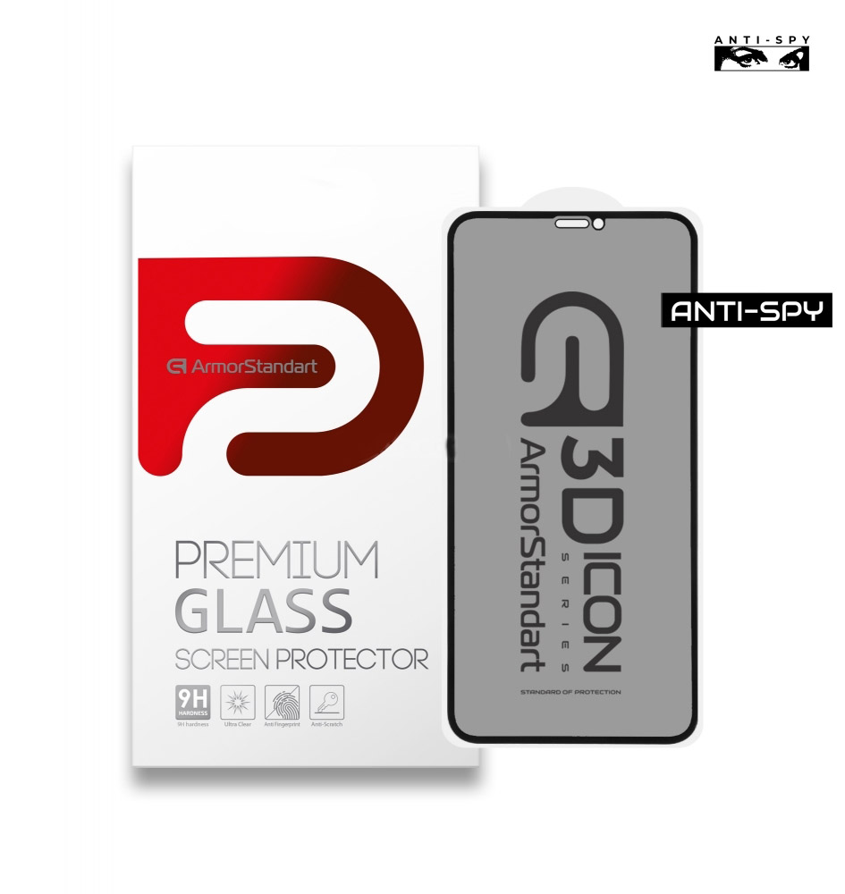 

Защитное стекло ArmorStandart Icon 3D Anti-spy для Apple iPhone 11/XR Black
