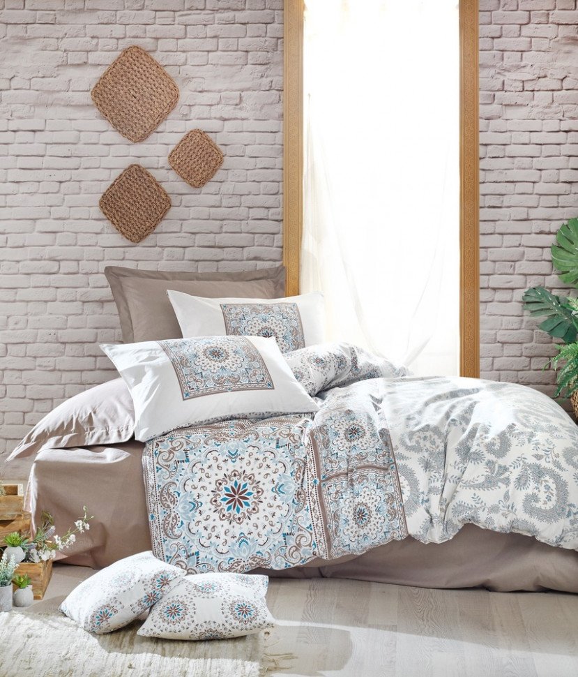 

Постельное белье из ранфорса Cotton Box Bianna евро 010077569
