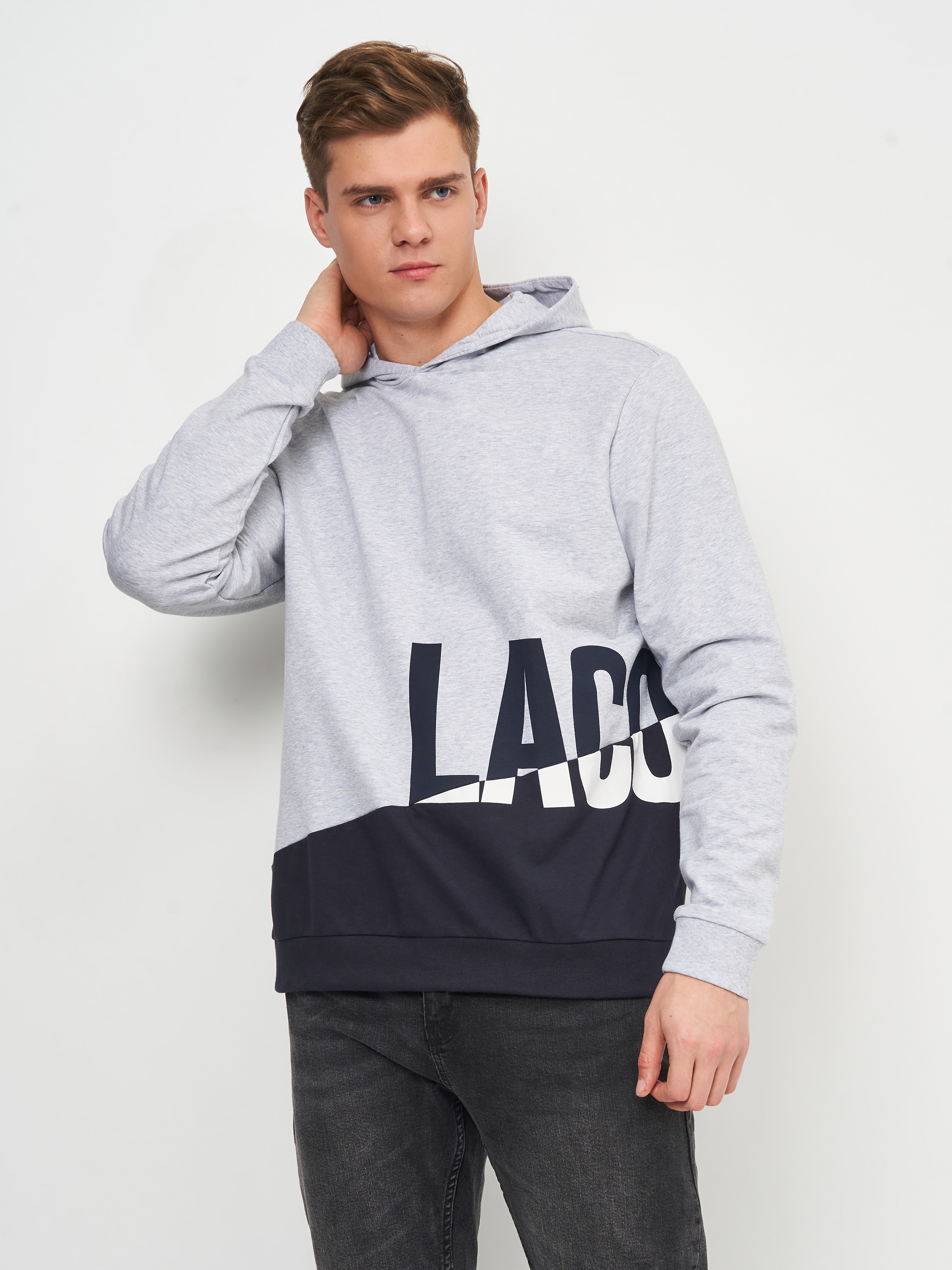 

Худи Lacoste SH8024-EJ7 S (T3) Silver Chine/Abysm-White