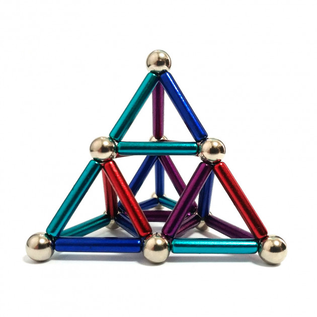 

Разноцветный магнитный конструктор Buckyballs Buckybars(ws21228), 64 детали(4362)