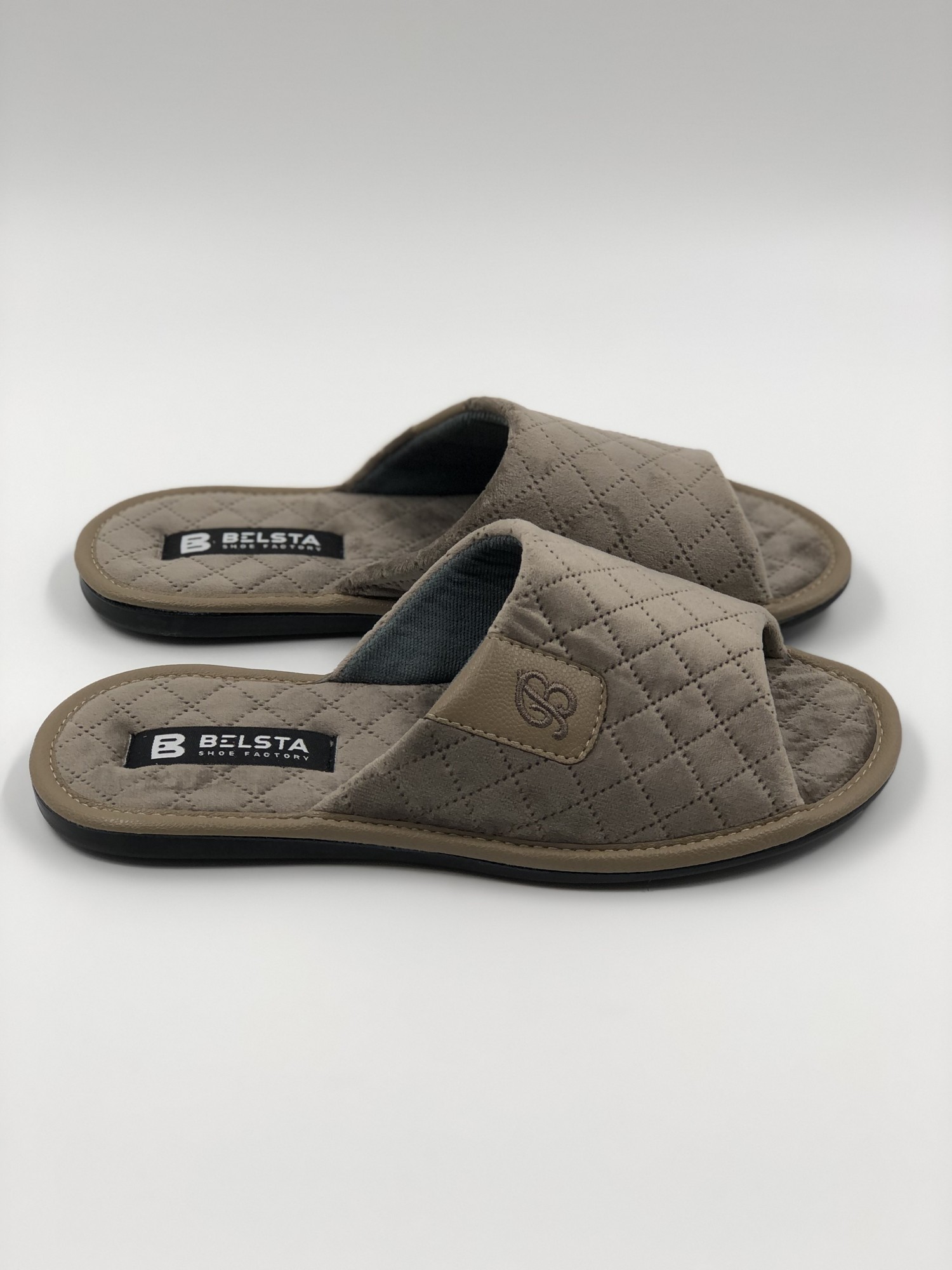 

Домашние тапочки BELSTA 88-30 текстиль 41 р. 26,5 см. бежевые