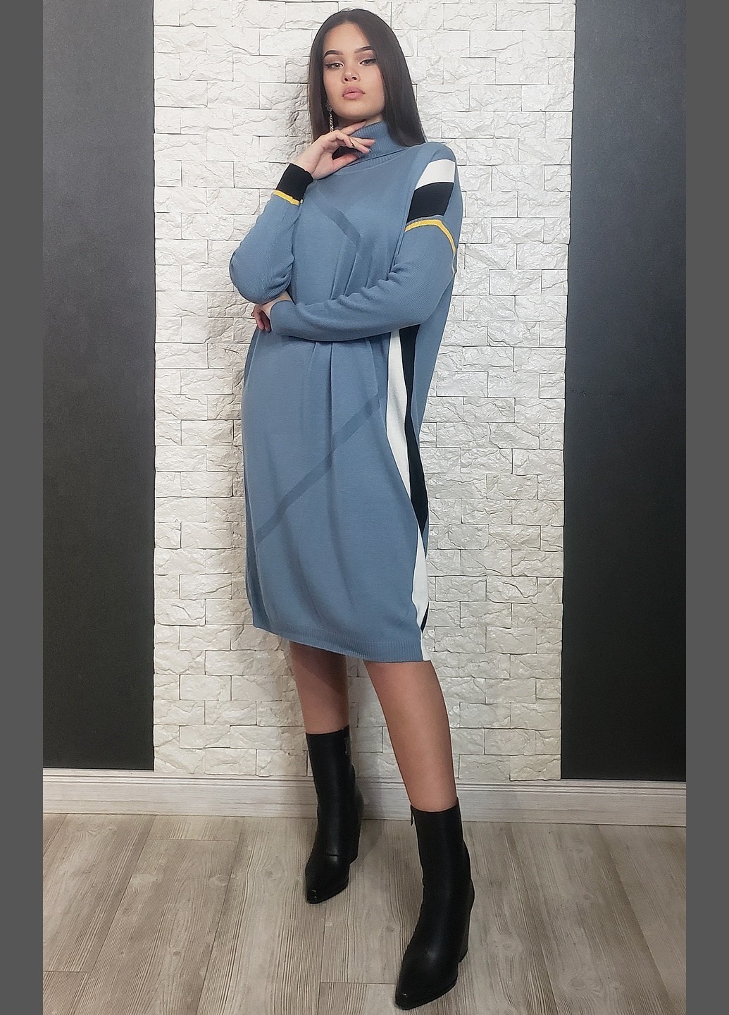 

Платье Di classe голубой One size 18-482