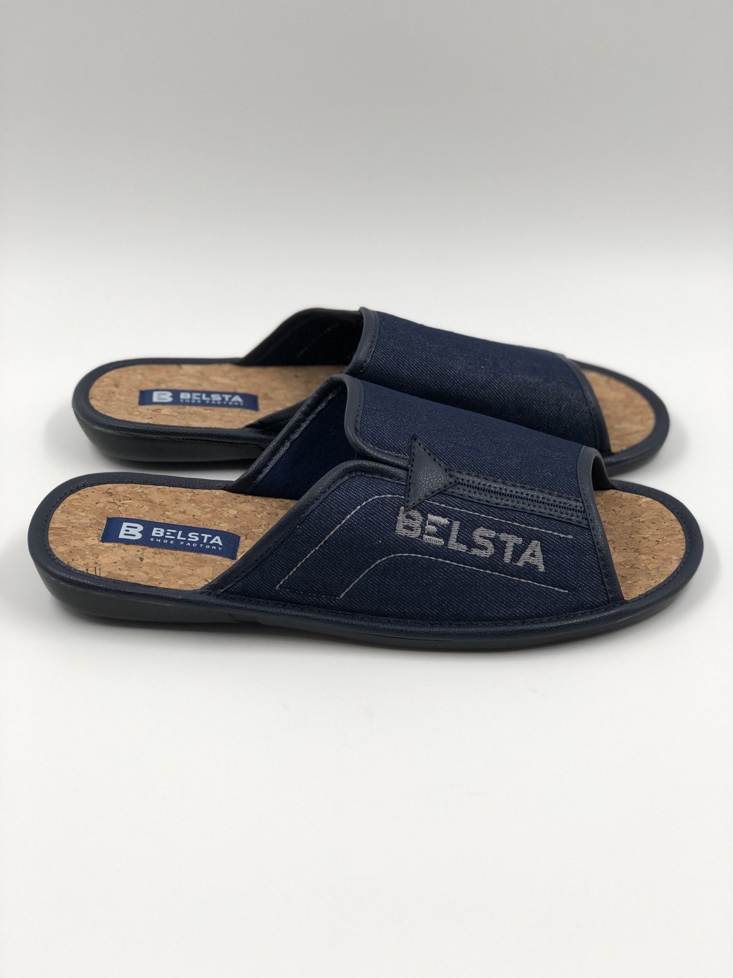 

Домашние тапочки BELSTA 518 текстильные 41 р. 27 см. джинсовые