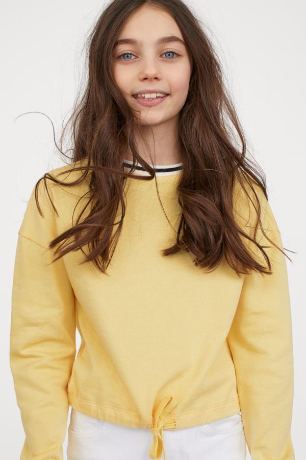 

Кофта світшот H&M пд1066 жовта 170