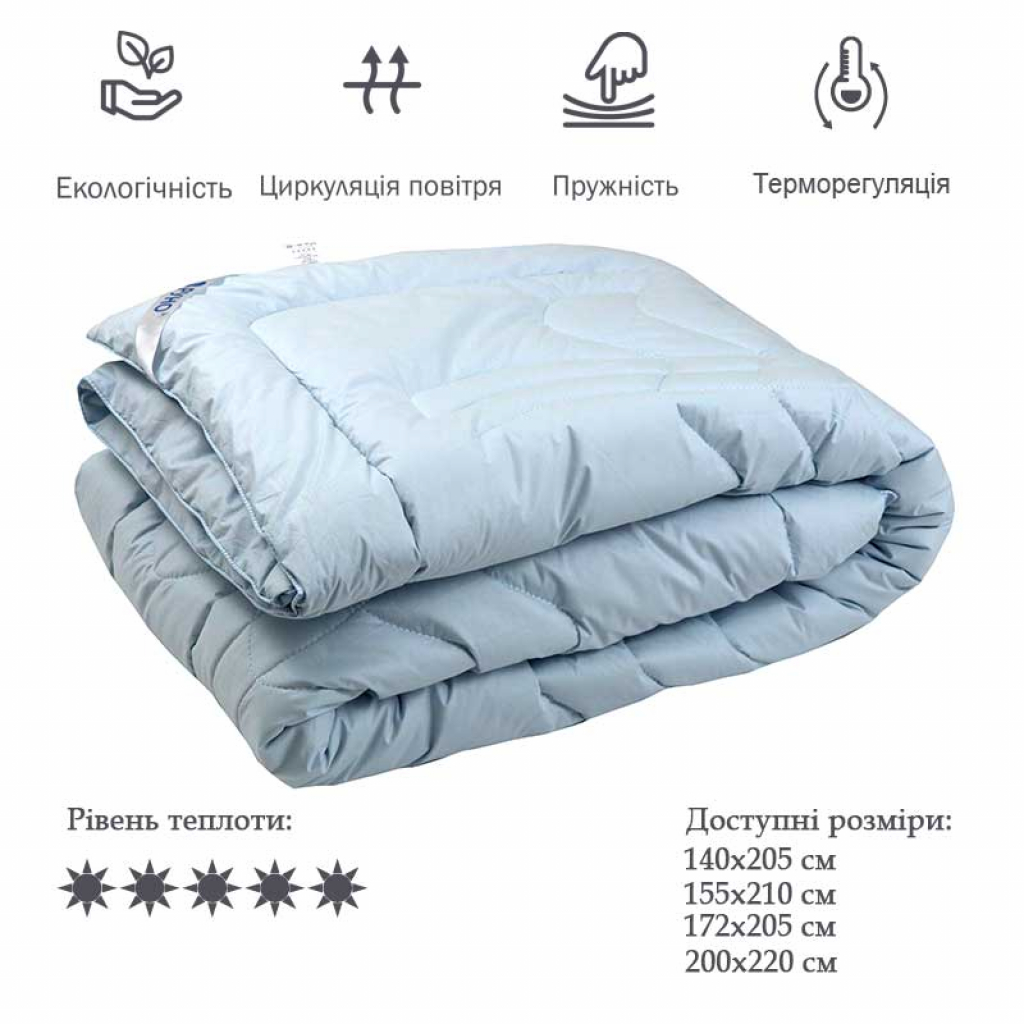 

Одеяло Руно Шерстяное Blue 172х205 см (316.29ШЕУ_Blue)