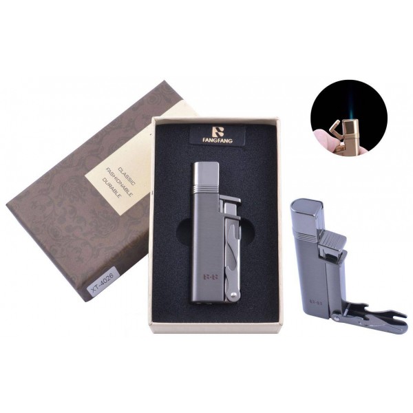 

Зажигалка подарочная (Острое пламя, Открывалка) 4026 Black