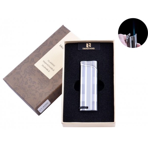 

Зажигалка в подарочной коробке (Острое пламя) 4298 Silver