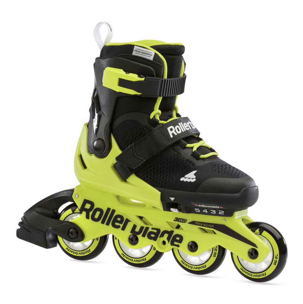 

Роликовые коньки Rollerblade Microblade 2021 Салатовый Неон, 33-36.5
