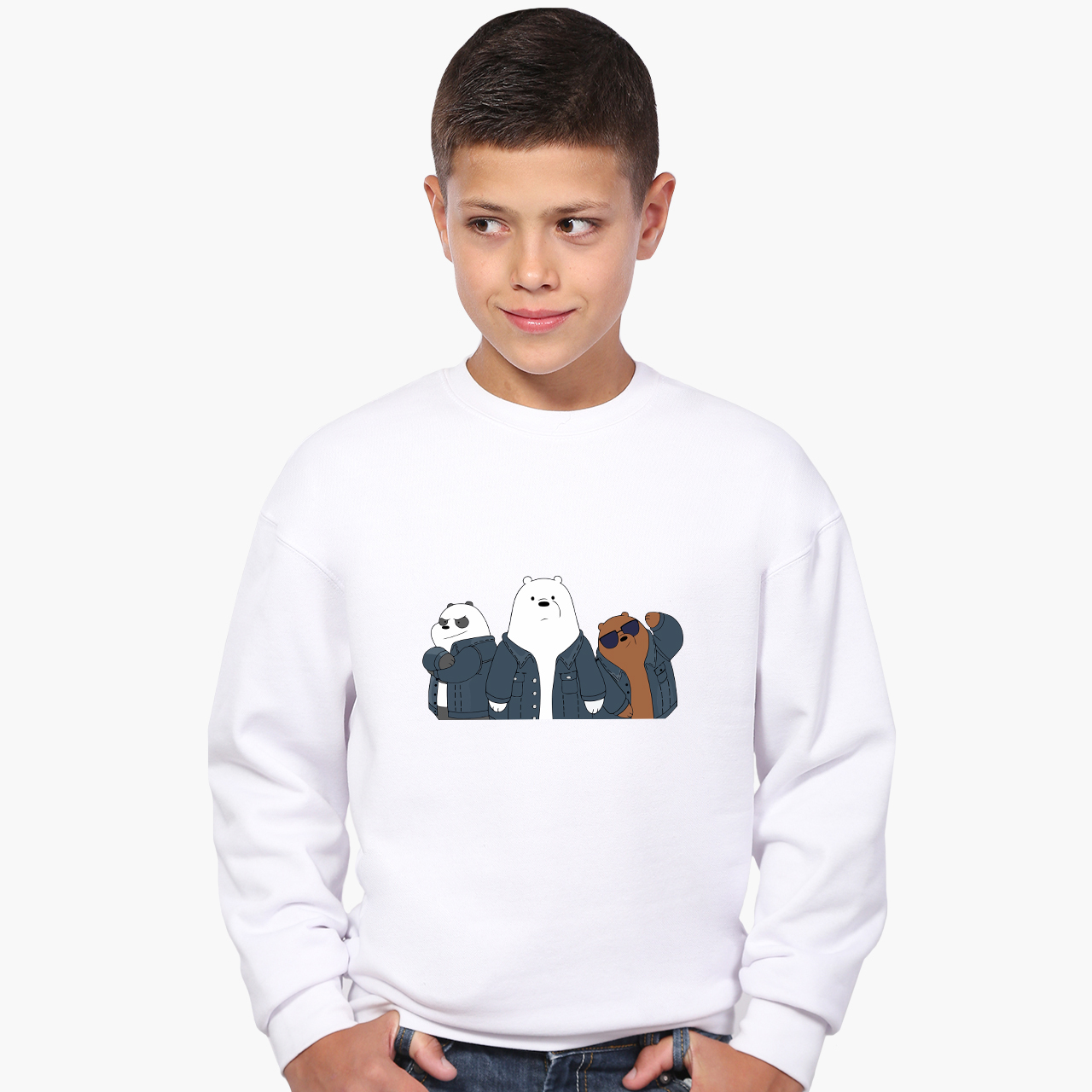 

Свитшот для мальчиков Вся правда о медведях (We Bare Bears) (9509-2895-1) 122-128 см Белый