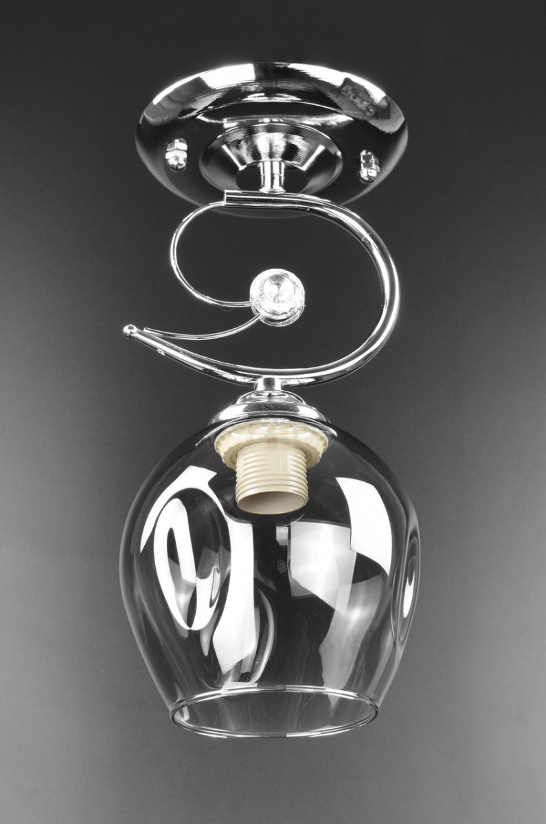 

Люстра Sunnysky потолочная на 1 лампочку Хром 29х13х13 см YR-2299/1B-ch-YV