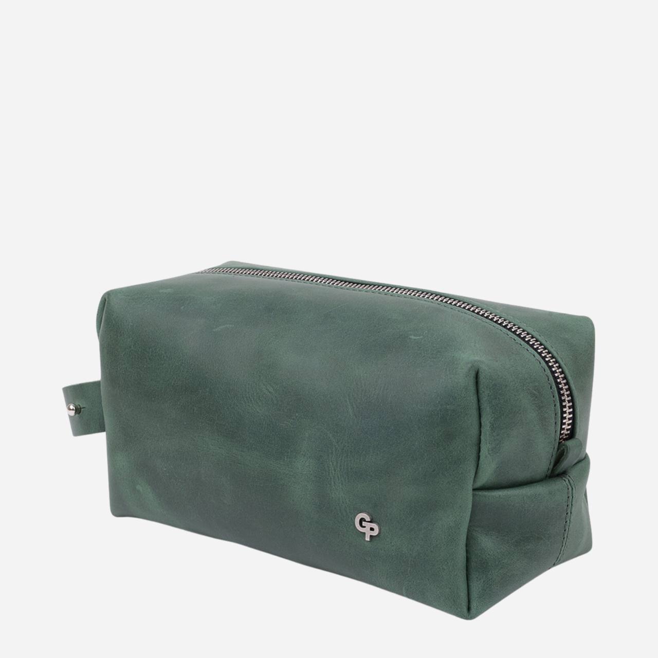 

Кожаная косметичка Grande Pelle leather-11573 Зеленая