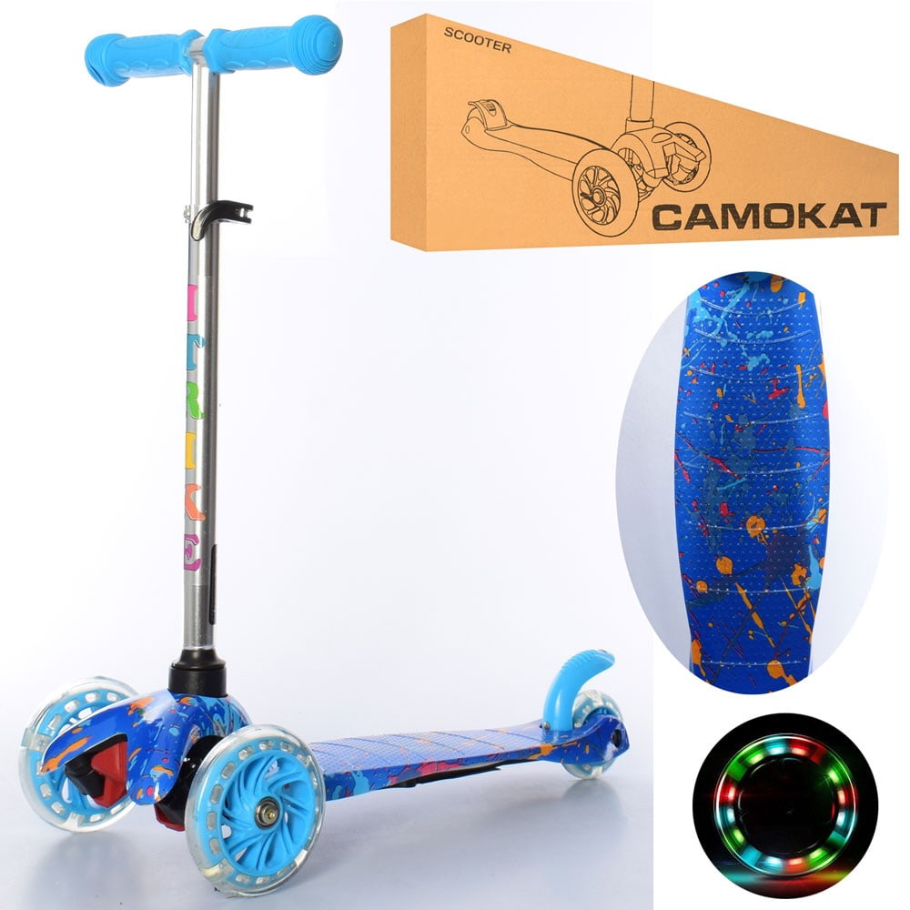 

Детский трехколесный самокат iTrike BB 3-013-4-F-BL