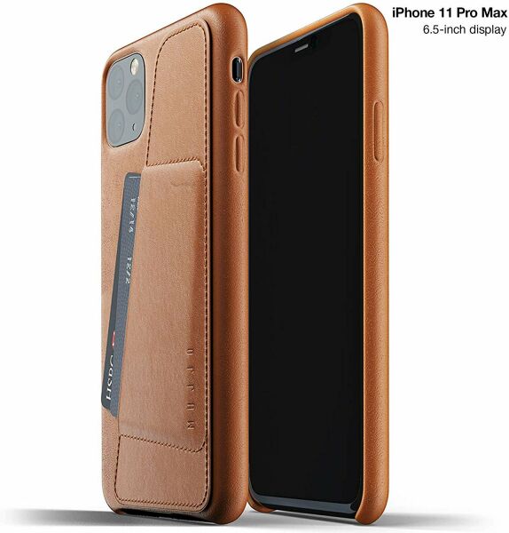 

Кожаный чехол MUJJO Full Leather Wallet для Apple iPhone 11 Pro Max - Tan