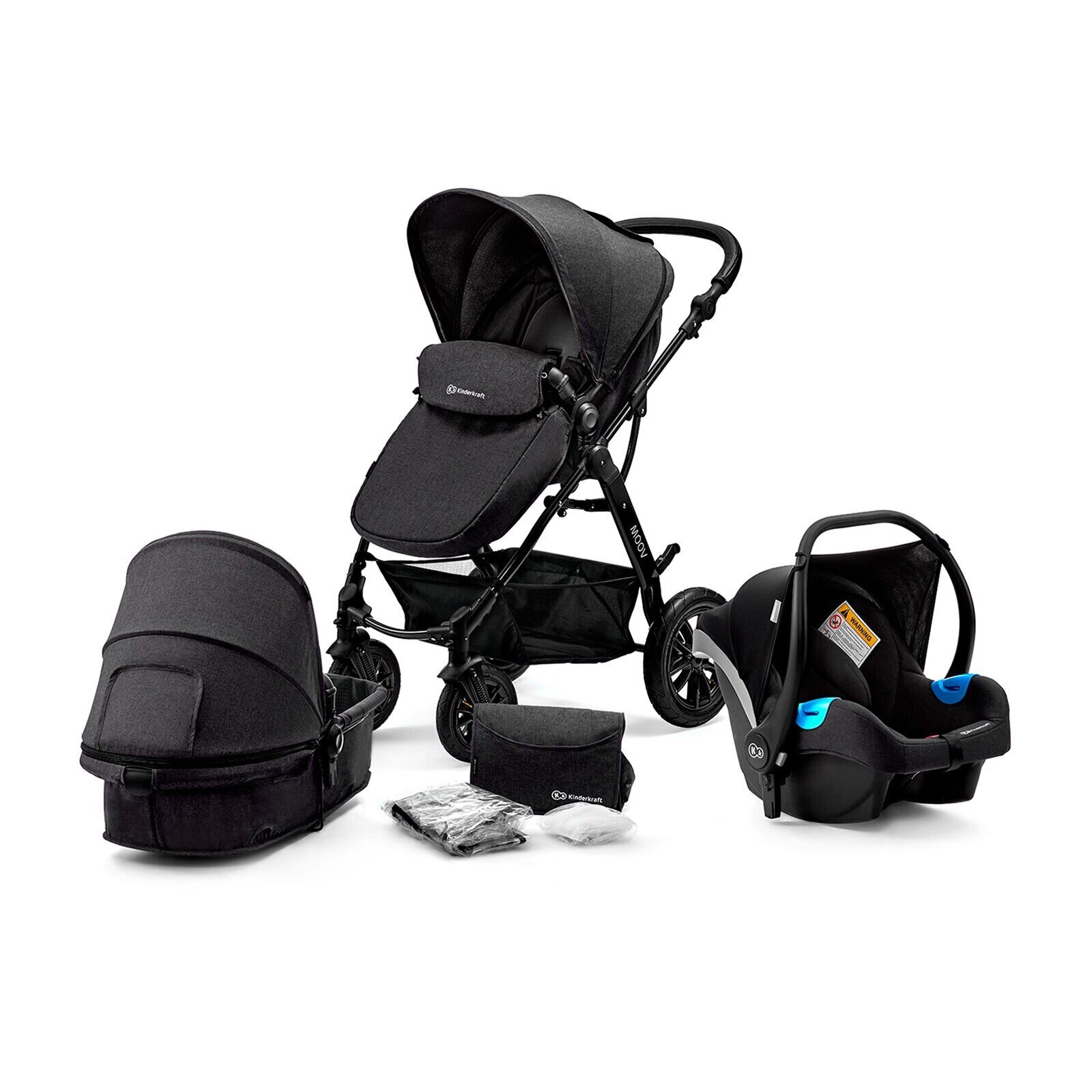 

Универсальная коляска 3 в 1 Kinderkraft Moov Black (KKWMOOVBLK00NC)
