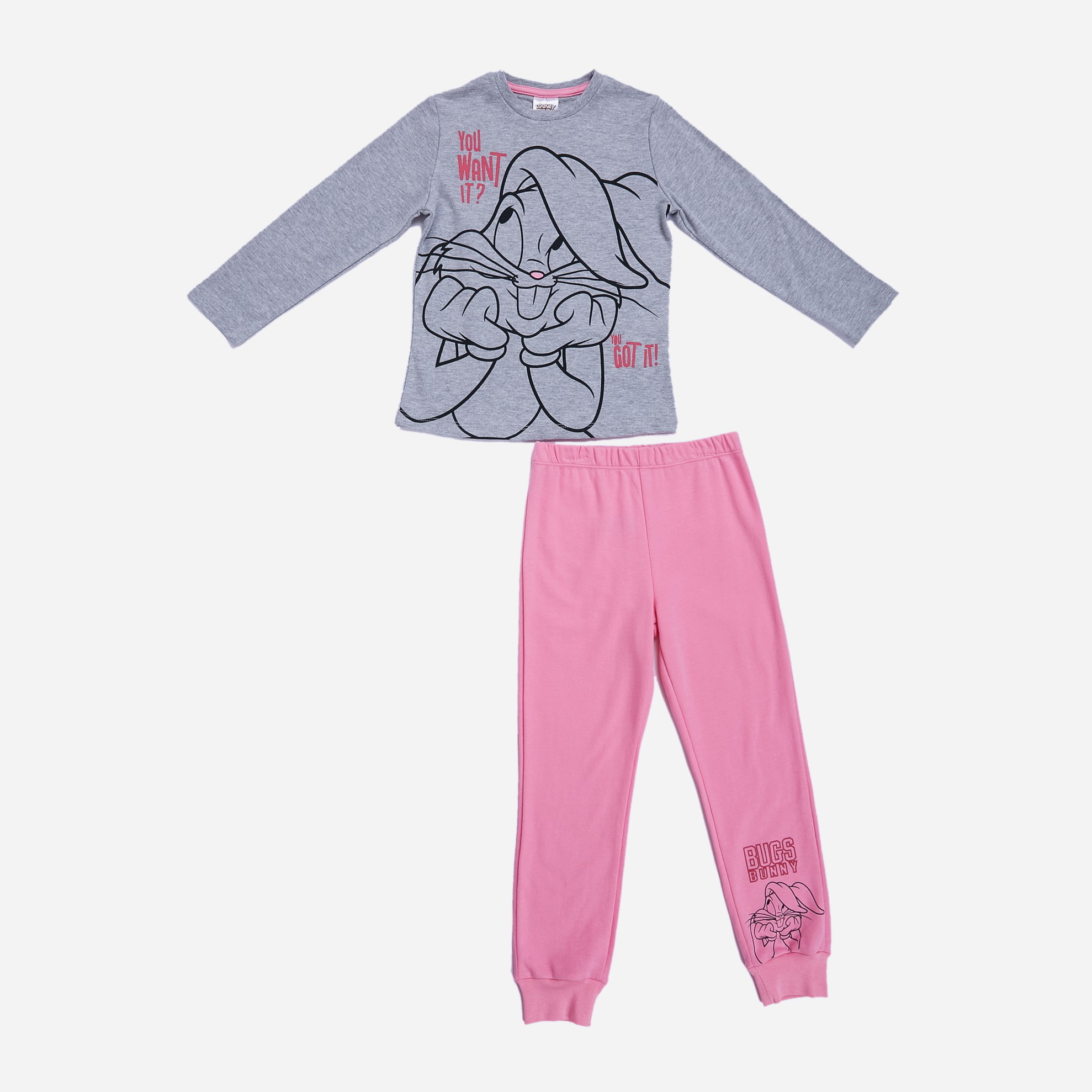 

Спортивный костюм Cimpa Looney Tunes LT18462 122 см Серо-розовый