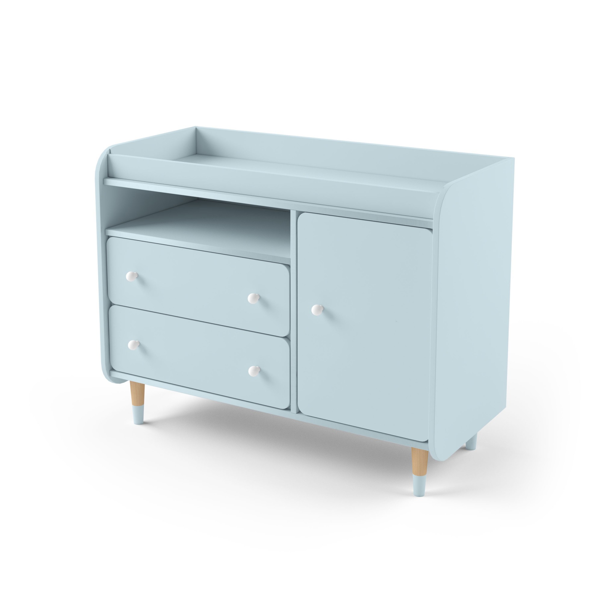 

Комод с пеленальным столиком Indigo Wood Bubble II Duo голубой (40443)