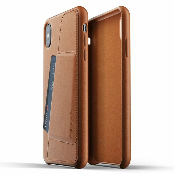 

Кожаный чехол MUJJO Full Leather Wallet для Apple iPhone XS Max - Tan