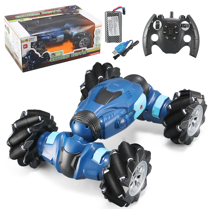 

Трюковая машинка перевёртыш на радиоуправлении VILE TOYS 208037 вездиход с деморежимом Синий