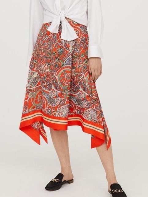 

Юбка H&M 0619608  Оранжевая, Юбка H&M 0619608 32 Оранжевая