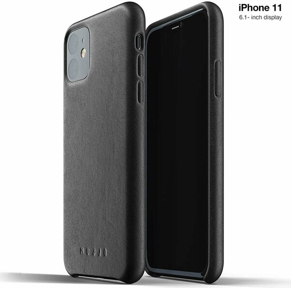 

Кожаный чехол MUJJO Full Leather для Apple iPhone 11 - Black