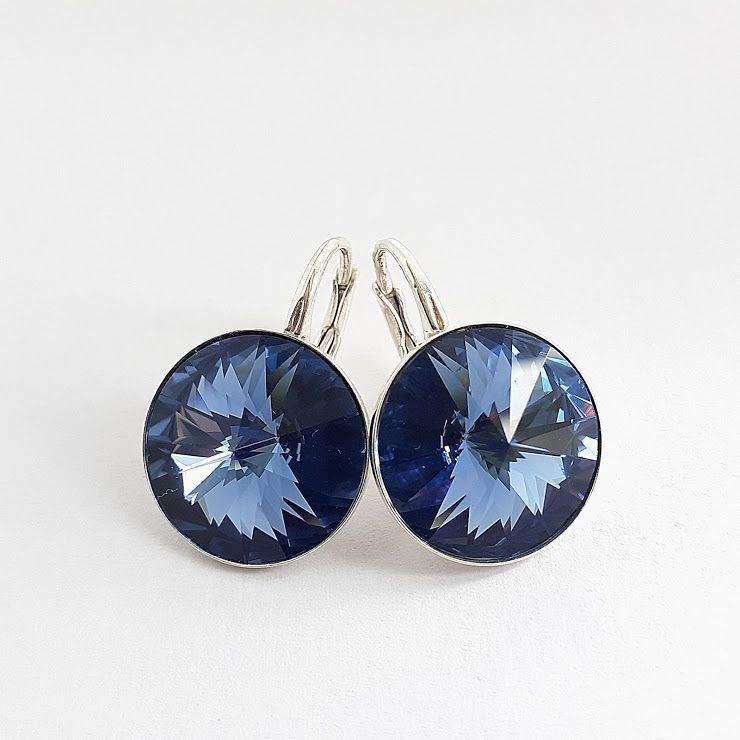 

Серьги с камнями Swarovski