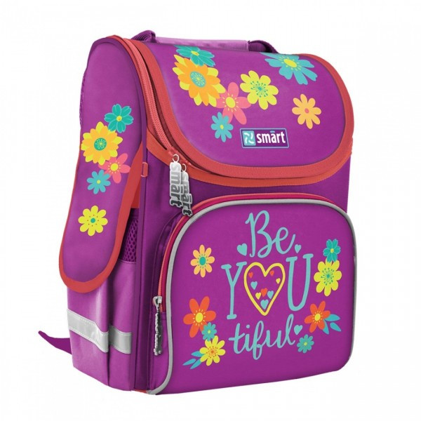 

Рюкзак школьный Smart Be You tiful 557125 34х26х11 см фиолетовый