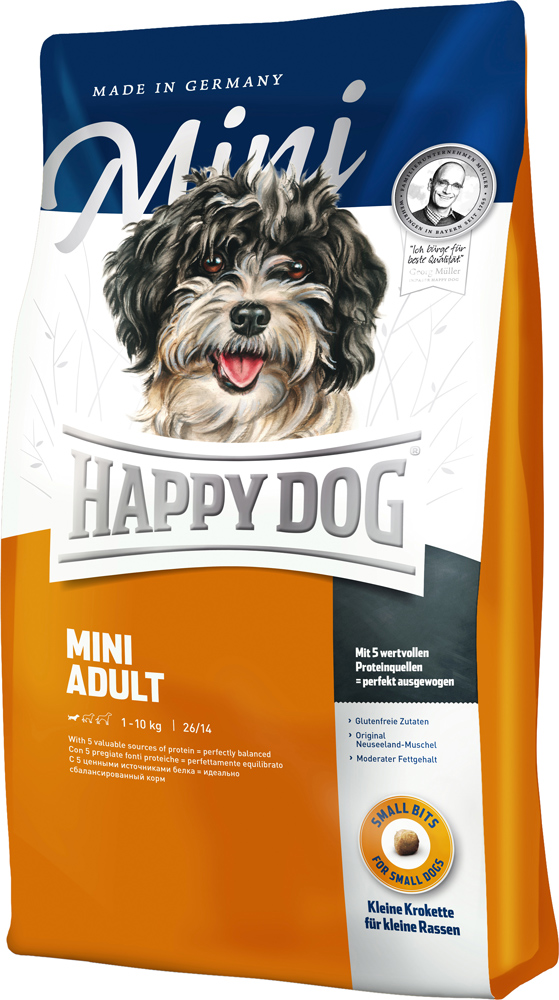 

Сухой корм Happy Dog Mini Adult для взрослых собак мелких пород 4 кг