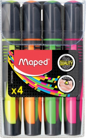 

Набор из 4 текстовых маркеров Maped Fluo Peps Max 1-5 мм блистер (MP.742947)