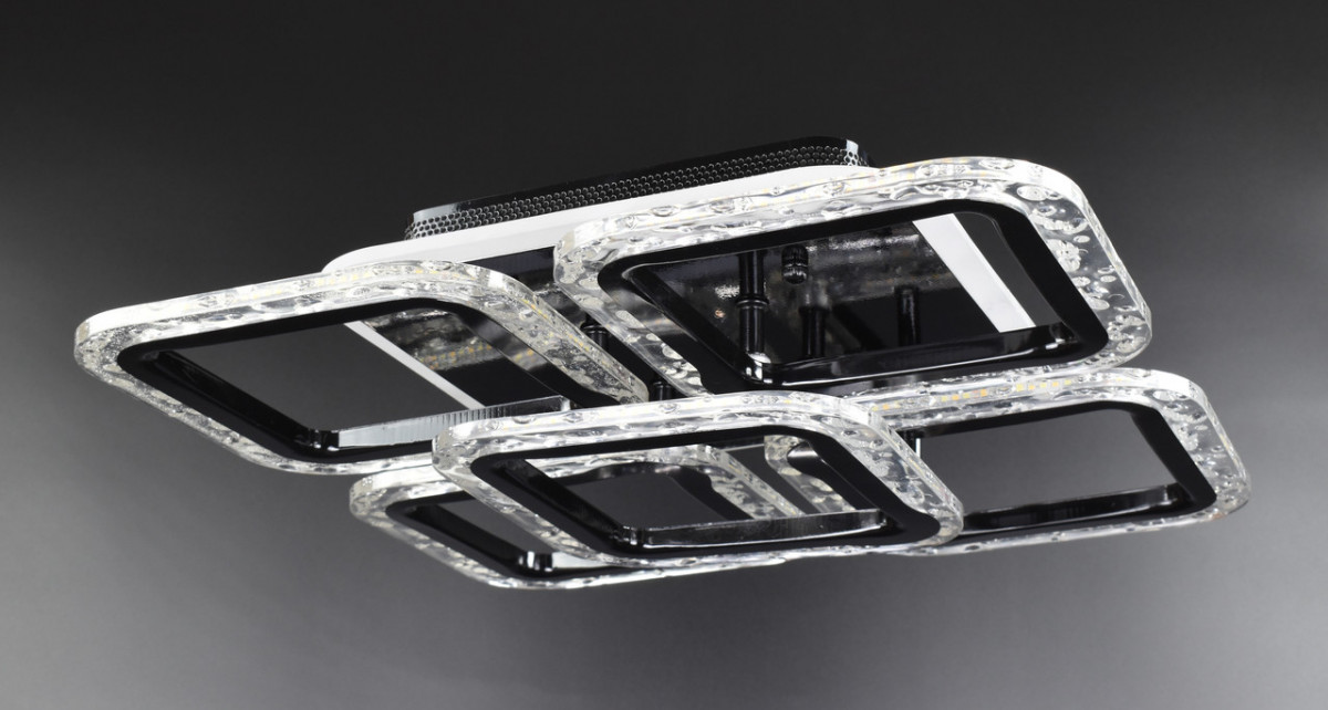 

Люстра потолочная Led с пультом A2517/41S-RGB-bk Черный 10х38х38 см.