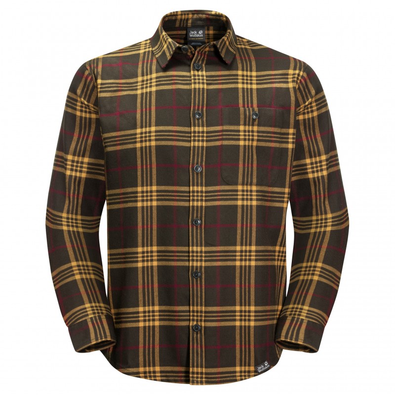 

Рубашка с длинным рукавом CABIN VIEW SHIRT M Jack Wolfskin 1403581-8218  Коричневый Желтый, Рубашка с длинным рукавом CABIN VIEW SHIRT M Jack Wolfskin 1403581-8218 XL Коричневый Желтый