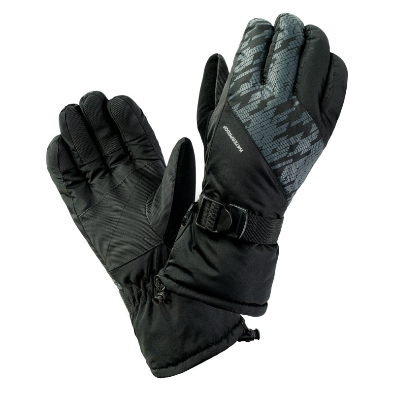 

Перчатки горнолыжные ELIME Hi-Tec ELIME-BLACK/GRAY PRINT L-XL Черный Серый