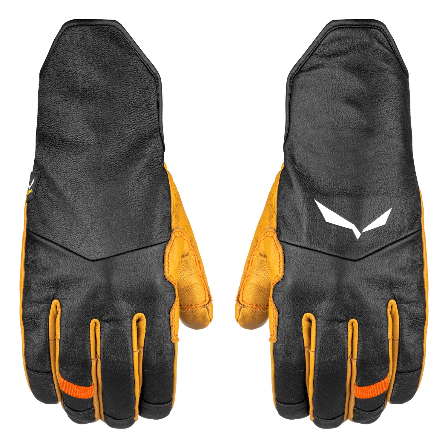 

Перчатки альпинистские Salewa Leather Wool Gloves S Черный-Оранжевый